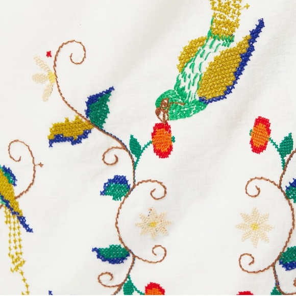 FARM RIO EMBROIDERED FLORAL ONE SHOULDER MAXI DRESS NWT  - S,M, L READ👇 - Picture 8 of 10